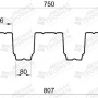 Профнастил  МП Н114х750 ЦН 1,0 мм