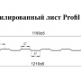 Profile двухсторонний С8 ПЭ NORD - Сибирь (Глянцевый) 0,45мм (забор)