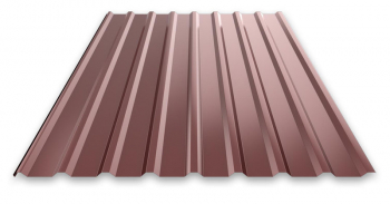 Profile 20R 2,5м ПЭ NORD-Сибирь 0,45 (стеновой, кровельный, забор) склад RAL 8017 Шоколадно-Коричне