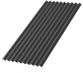 Волнистый лист Ондулин Smart 1.95*0.95 м Темно-серый