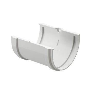 Соединитель желобов Docke ПРЕМИУМ RAL 9003 Пломбир