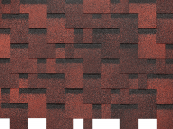 Гибкая черепица Docke PIE Eurasia "Лабиринт" 3кв.м Красный