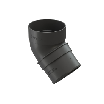 Колено 45 Docke STANDART Серый RAL 7024