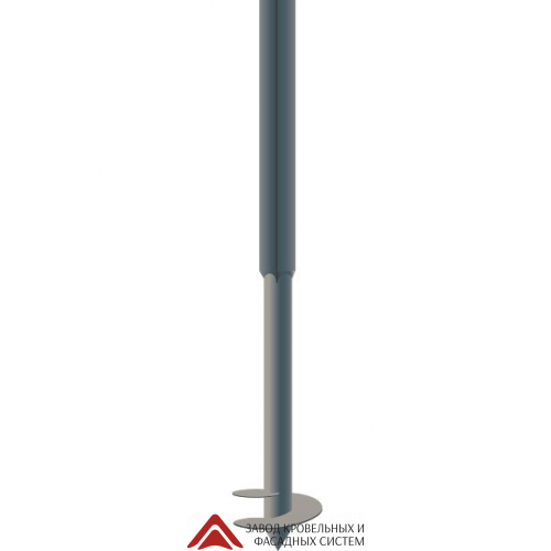 Столб винтовой 3500мм 70*70-2000мм/d76-1500мм Цинк+RAL