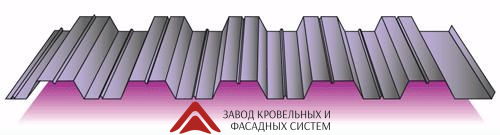 Profile двухсторонний НС-35 ПЭ NORD - Сибирь (Глянцевый) 0,45мм (забор)
