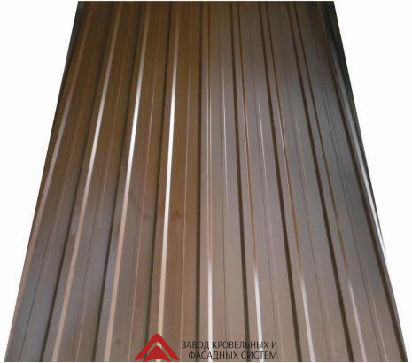 Profile 8 1,7м ПЭ NORD-Сибирь 0,5 (стеновой, забор) склад RAL 3005 Винный красный