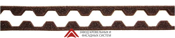 Уплотнитель коньковый/обратный  для профнастила HС 21,1м