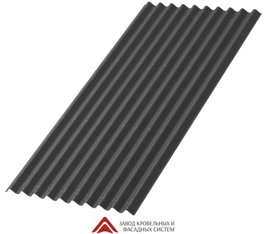Волнистый лист Ондулин Smart 1.95*0.95 м Темно-серый