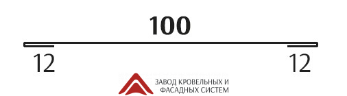 Планка соединительная 100 для сайдинга КРИСТАЛЛ (Односторонний, матовый) 0,45мм 