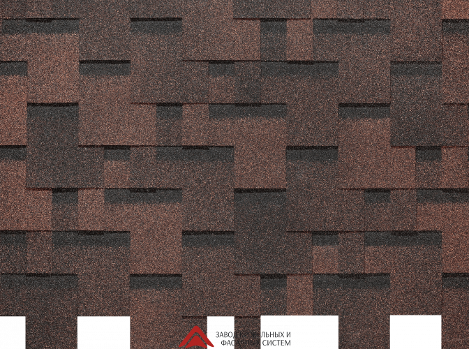 Гибкая черепица Docke PIE Eurasia "Лабиринт" 3кв.м Коричневый