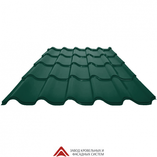 Профиль декоративный Roman 3,00*1,19 ПЭ NORD-Сибирь 0,45 склад RAL 6005 Зеленый мох