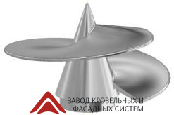 Наконечник винтовой для сваи d 108 черный