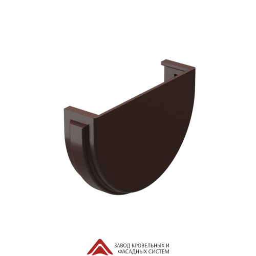 Заглушка желоба Docke PREMIUM RAL 8019 Шоколад