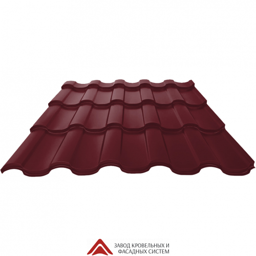 Профиль декоративный California 3,00*1,19 ПЭ NORD-Сибирь 0,45 склад RAL 3005 Винный красный