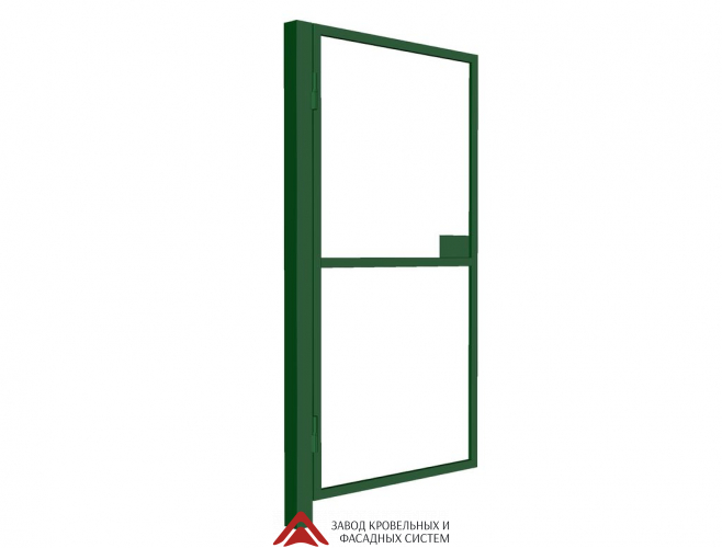 Калитка без наполнения-труба 40*20,ш-1м,Н-1,6м, столб 80*80*3000, откр.внутрь, левая, ППК RAL