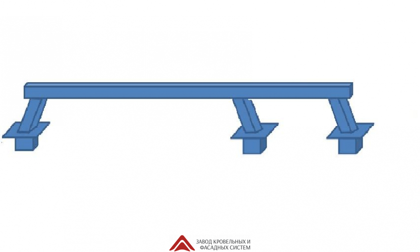 Перемычка сборно-разборная 50*50 стенка 2мм (Комплект), L-4100мм, на калитку L-1050 Грунт 3в1