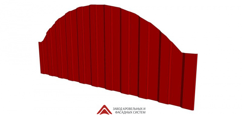 Profile двухсторонний С8 Radius ПЭ NORD - Сибирь (Глянцевый) 0,45мм (забор)