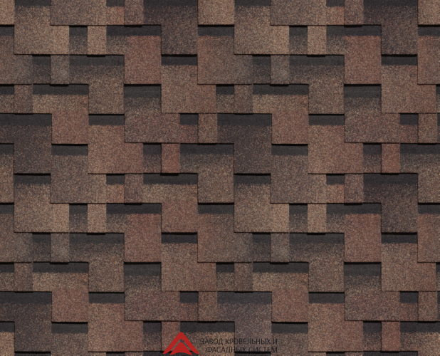 Гибкая черепица коллекция Docke PIE PREMIUM "Генуя" 3кв.м. Трюфель