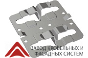 Крепежный кляммер рядовой с дистанциром 70х10, 1,2 мм