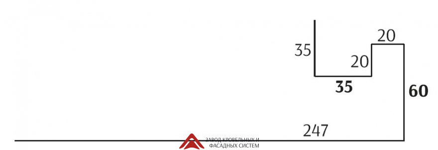J-фаска/околооконный 35*60 (Под бревно) KRISTAL Matt - Кристал (Односторонний, матовый) 0,5мм 