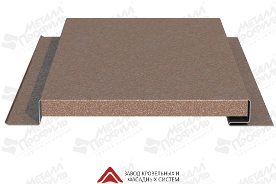 Линеарная панель  Primepanel-Т-Г-24*281/20 (с закрытыми торцами, гладкая с руст 20мм) PRIZMA 0,7мм