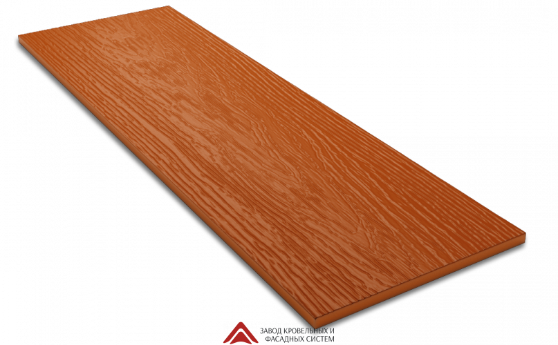 Фибросайдинг DECOVER 3600x190x8 Terracotta (RAL 8023 Оранжево-коричневый) под заказ