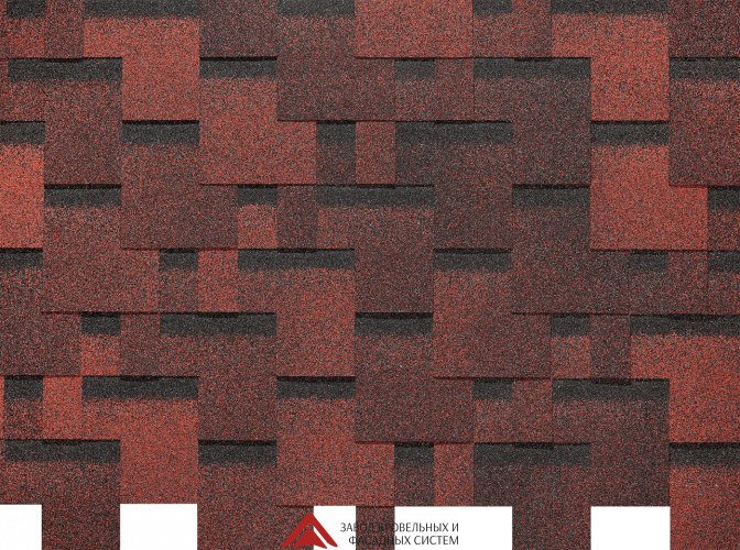 Гибкая черепица Docke PIE Eurasia "Лабиринт" 3кв.м Красный