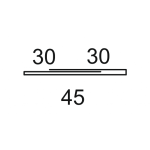 Крепежная планка для ламелей Жалюзи VELVET Matt - Вельвет (Односторонний, матовый) 0,5мм