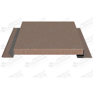Линеарная панель  Primepanel-Т-Г-24*281/20 (с закрытыми торцами, гладкая с руст 20мм) ПЭ 0,7мм