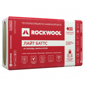 Плита ROCKWOOL Лайт Баттс 37кг/м3 600*1000*100(5шт/уп  3м2  0,3м3)