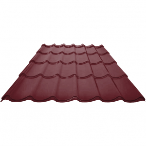 Профиль декоративный Monterrey 3,00*1,2 ПЭ NORD-Сибирь 0,45 cклад RAL 3005 Винный красный