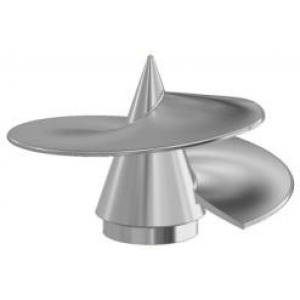 Наконечник винтовой для сваи d 76 черный