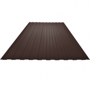 Profile С8 1,7м ПЭ NORD-Сибирь 0,5 (стеновой, забор) склад RAL 8017 Шоколадно-Коричневый