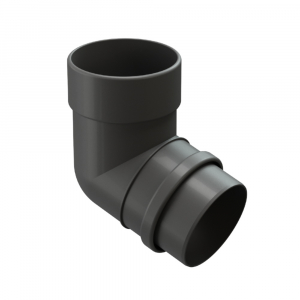 LUX Колено 72 D100 Docke RAL 7024 Графит