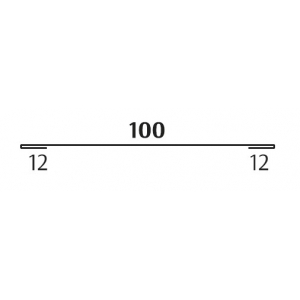 Планка соединительная 100 для сайдинга KRISTAL Matt - Кристал (Односторонний, матовый) 0,45мм 