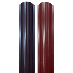 Штакетник WOOD Полукруглый Granit Pural (Односторонний, глянцевый) 0,5мм