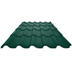 Профиль декоративный Roman 3,00*1,19 ПЭ NORD-Сибирь 0,45 склад RAL 6005 Зеленый мох