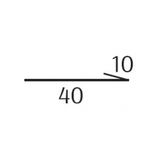 Стартовая планка для сайдинга KRISTAL Matt - Кристал (Односторонний, матовый) 0,5мм