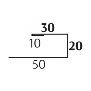 J-профиль 20*30 (Под вагонку/Софит) Print (Односторонний, глянцевый) 0,45мм