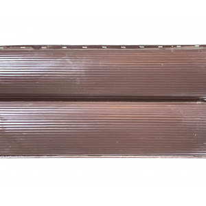 Сайдинг металлический "Под бревно с волной" Принт 0,45 мм