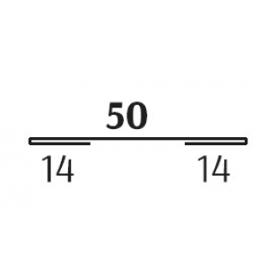 Планка соединительная 50 для сайдинга ПЭП ECO (Односторонний, глянцевый) в пленке