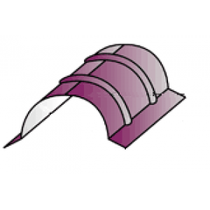 Конек круглый ПЭП Econom 0,4мм в пленке