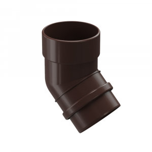 LUX Колено 45 D100 Docke RAL 8019 Шоколад