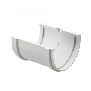 Соединитель желобов Docke PREMIUM RAL 9003 Пломбир
